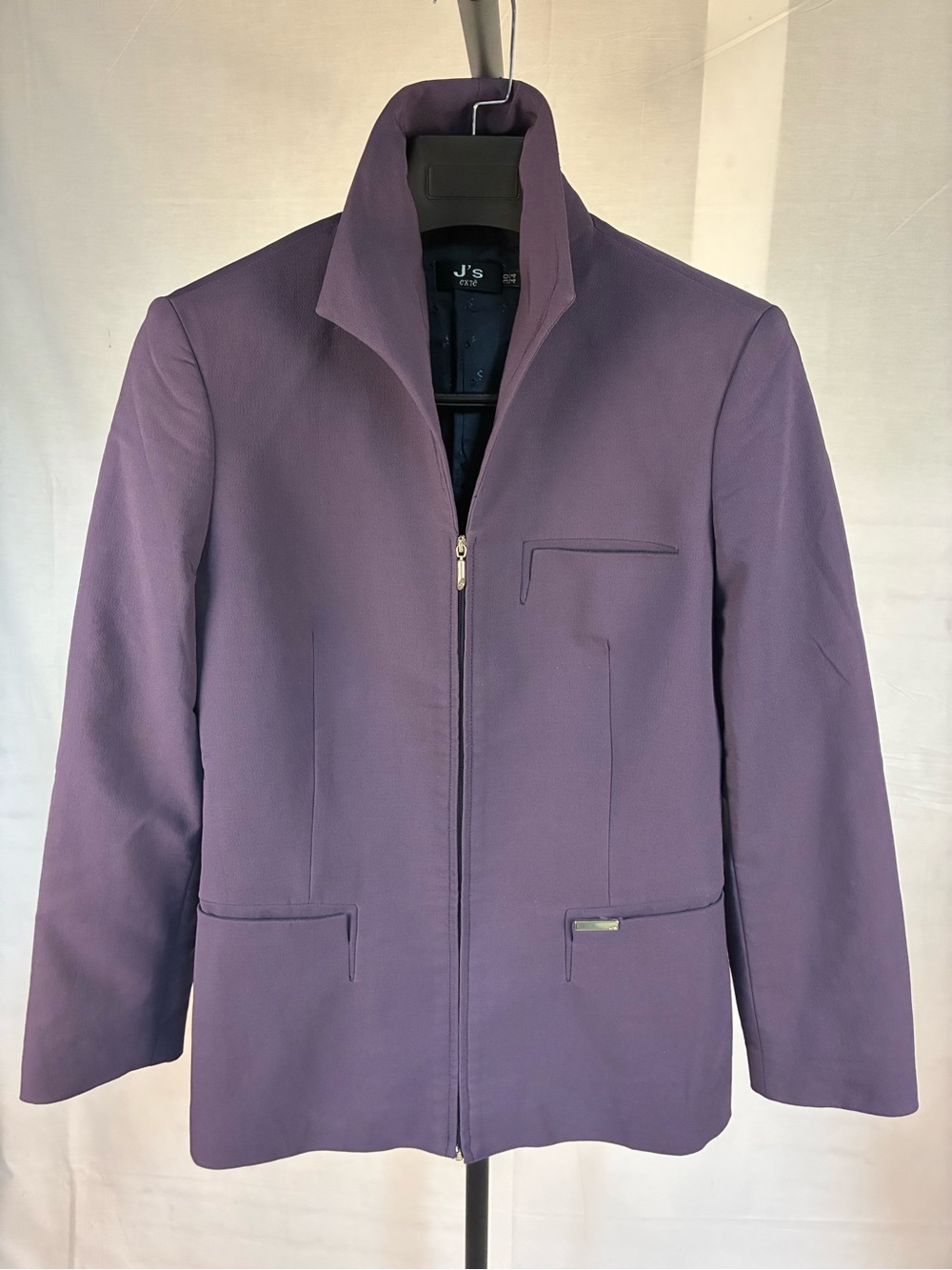 Gorgeous Ittierre SpA J's Exte Purple Stretch Zip-Front Jacket 44 Unisex
